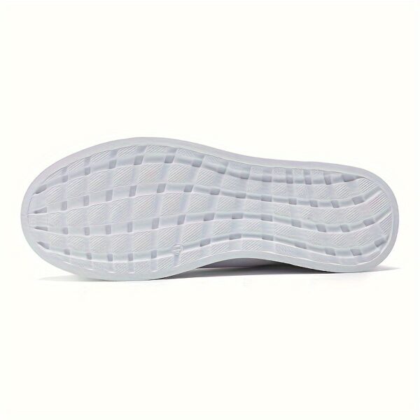 Men's Lace-up Sneakers, Striped Design Skateboard Shoes - Image 11