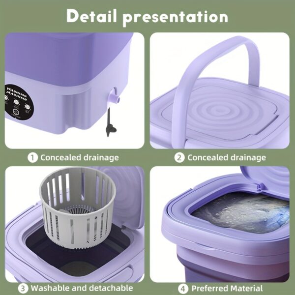 MOMMED Portable Mini Washing Machine - Image 4