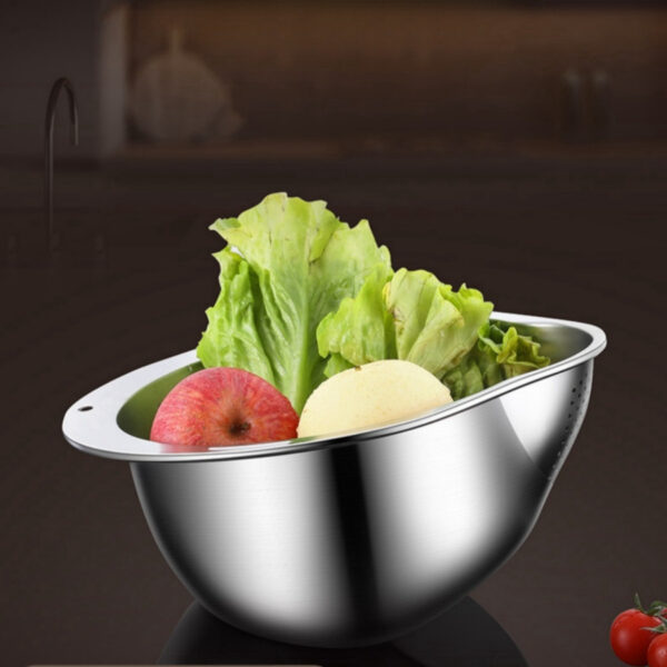 Stainless Steel Multi-Use Kitchen Colander - Image 4