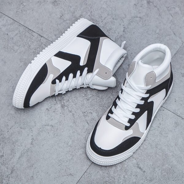 Men's Trendy Mid Top Basketball Shoes, Durable Non-Slip Athletic Shoes For Youth Teenager