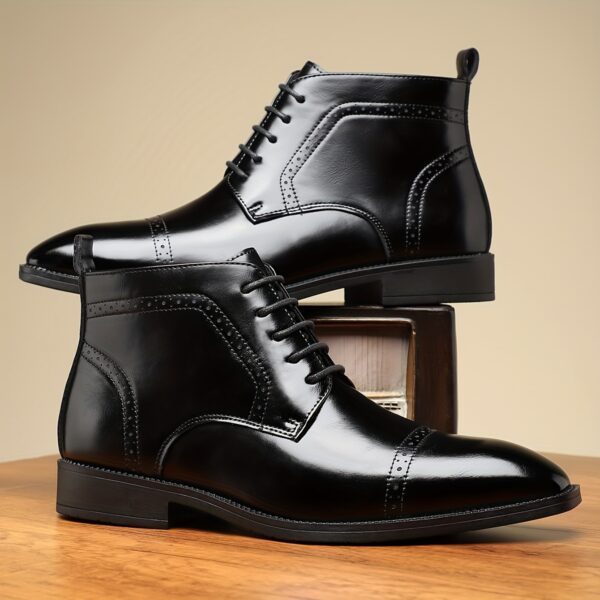 Men's Casual Fashion Ankle Boots - Slip-On, Durable Rubber Sole, Versatile for All Seasons, Leisure Style, Street Style, Fashion Style, Four Seasons - Image 6