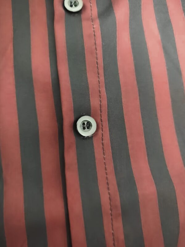 Men'S Summer Striped Business Shirt, Short Sleeve Button, Regular Fit, 95% Polyester 5% Elastane, Woven Fabric, Slight Stretch, Work Style, Lapel Collar, 119gsm - Casual Workwear - Image 7