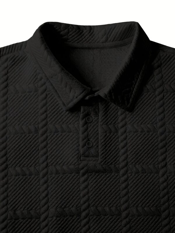 New Men'S POLO Shirts for Spring And Autumn, Stylish And Casual Knitted Jacquard T-Shirts for Men. - Image 6