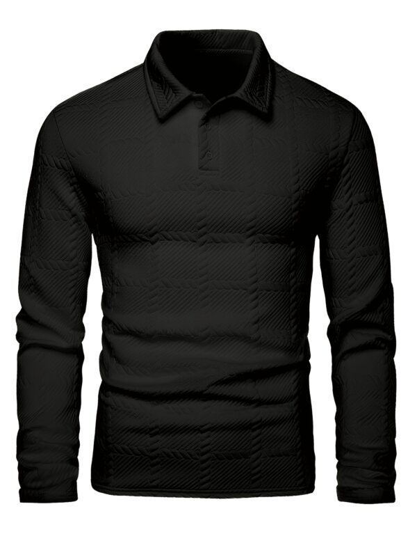 New Men'S POLO Shirts for Spring And Autumn, Stylish And Casual Knitted Jacquard T-Shirts for Men. - Image 8