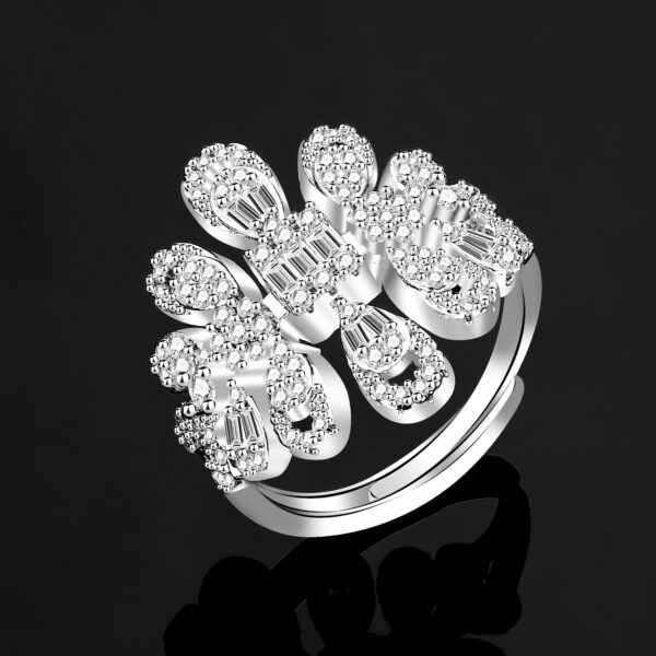 Luxurious 4pcs Cubic Zirconia Jewelry Set - White Golden Plated, Perfect for Weddings & Vacations - Image 6