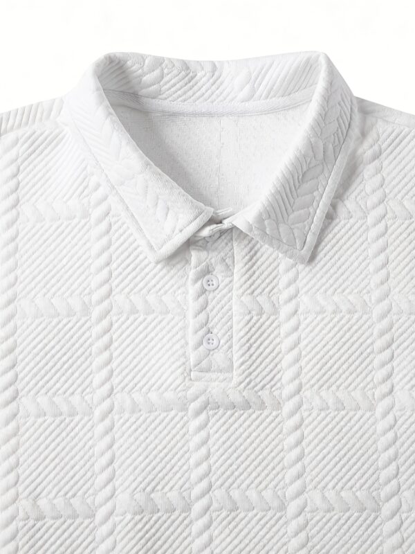 New Men'S POLO Shirts for Spring And Autumn, Stylish And Casual Knitted Jacquard T-Shirts for Men. - Image 7