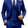 Men's 3pcs suit set Blazer vest pants combo One Button Peak Lapels Slim fit suits Modern tailored suit sets Festive Suit Set for Men Business Suits for Social Events Wedding-Ready Men's Suits for Evening Parties Size XS-XXXL