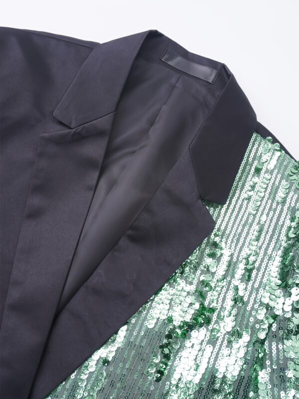 Men's Suit Party Wedding Gown Groom Suit Sequin Performance Jacket - Image 3