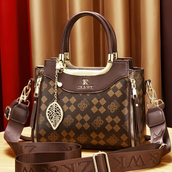 Mother's Day Gift for Mom Luxury Handbag, Family Ladies' Lightweight Premium Single Shoulder Crossbody Bag New Fashionable Elegant Easter - Image 4
