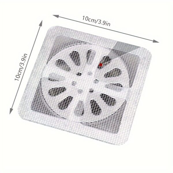 10pcs Self-Adhesive Hair Catcher Stickers for Shower, Kitchen Sink & Bathroom Drains - Anti-Clog, Insect-Proof Floor Drain Covers - Image 4