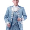 2025 Men's Three Piece Retro Palace Costume Retro Casual Party Wedding Game Pattern Button