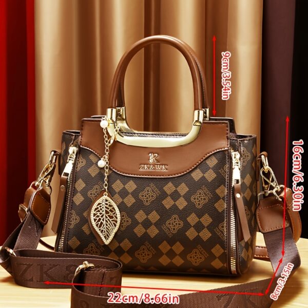Mother's Day Gift for Mom Luxury Handbag, Family Ladies' Lightweight Premium Single Shoulder Crossbody Bag New Fashionable Elegant Easter - Image 2