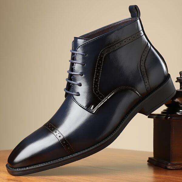 Men's Casual Fashion Ankle Boots - Slip-On, Durable Rubber Sole, Versatile for All Seasons, Leisure Style, Street Style, Fashion Style, Four Seasons - Image 9