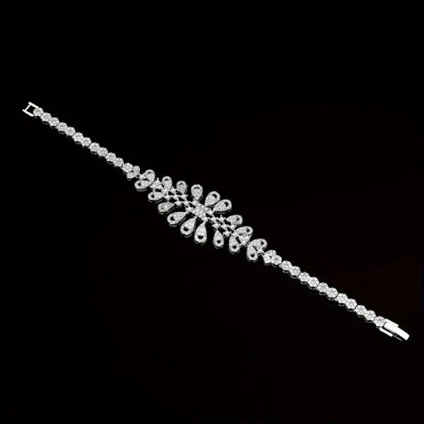 Luxurious 4pcs Cubic Zirconia Jewelry Set - White Golden Plated, Perfect for Weddings & Vacations - Image 5