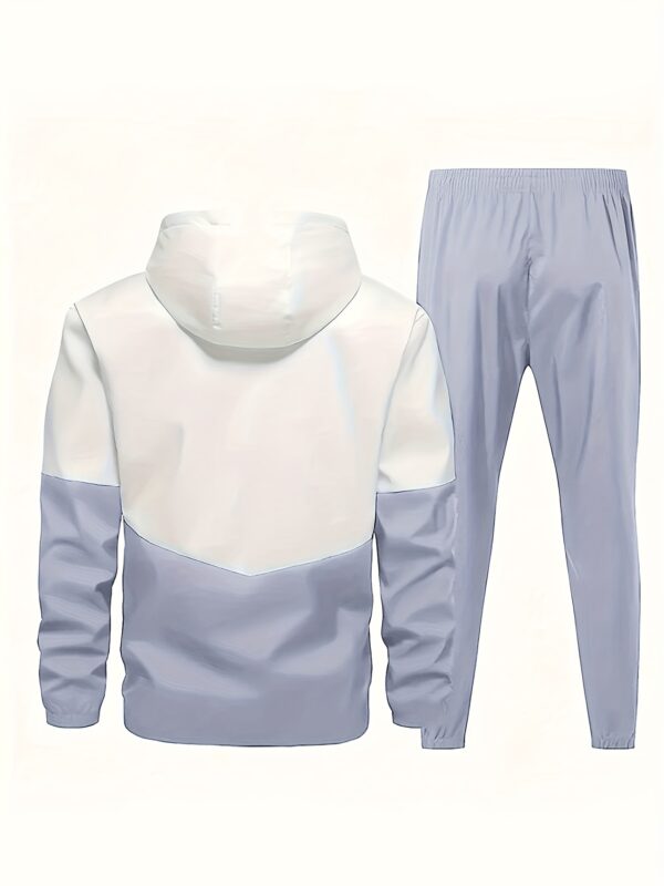 2pcs Set of New Spring And Autumn Sports Fashion Suits for Men, Hooded Jackets, Jackets, Simple Casual Pants with Cuffs - Image 10