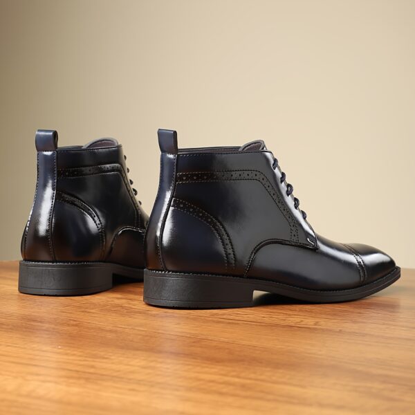 Men's Casual Fashion Ankle Boots - Slip-On, Durable Rubber Sole, Versatile for All Seasons, Leisure Style, Street Style, Fashion Style, Four Seasons - Image 4
