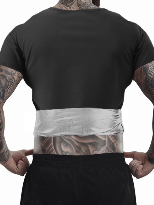 Men'S ARUNOW 2025 Upgraded Sauna Shirt - Quick-Dry, Odorless Fabric - Round Neck, Thin Straps - Sweat-Wicking & Compressive for Gym & Fitness - Solid Color, Long Sleeve, Breathable, Sweat-Resistant - Image 6
