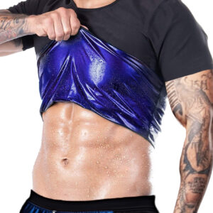 Men'S ARUNOW 2025 Upgraded Sauna Shirt - Quick-Dry, Odorless Fabric - Round Neck, Thin Straps - Sweat-Wicking & Compressive for Gym & Fitness - Solid Color, Long Sleeve, Breathable, Sweat-Resistant