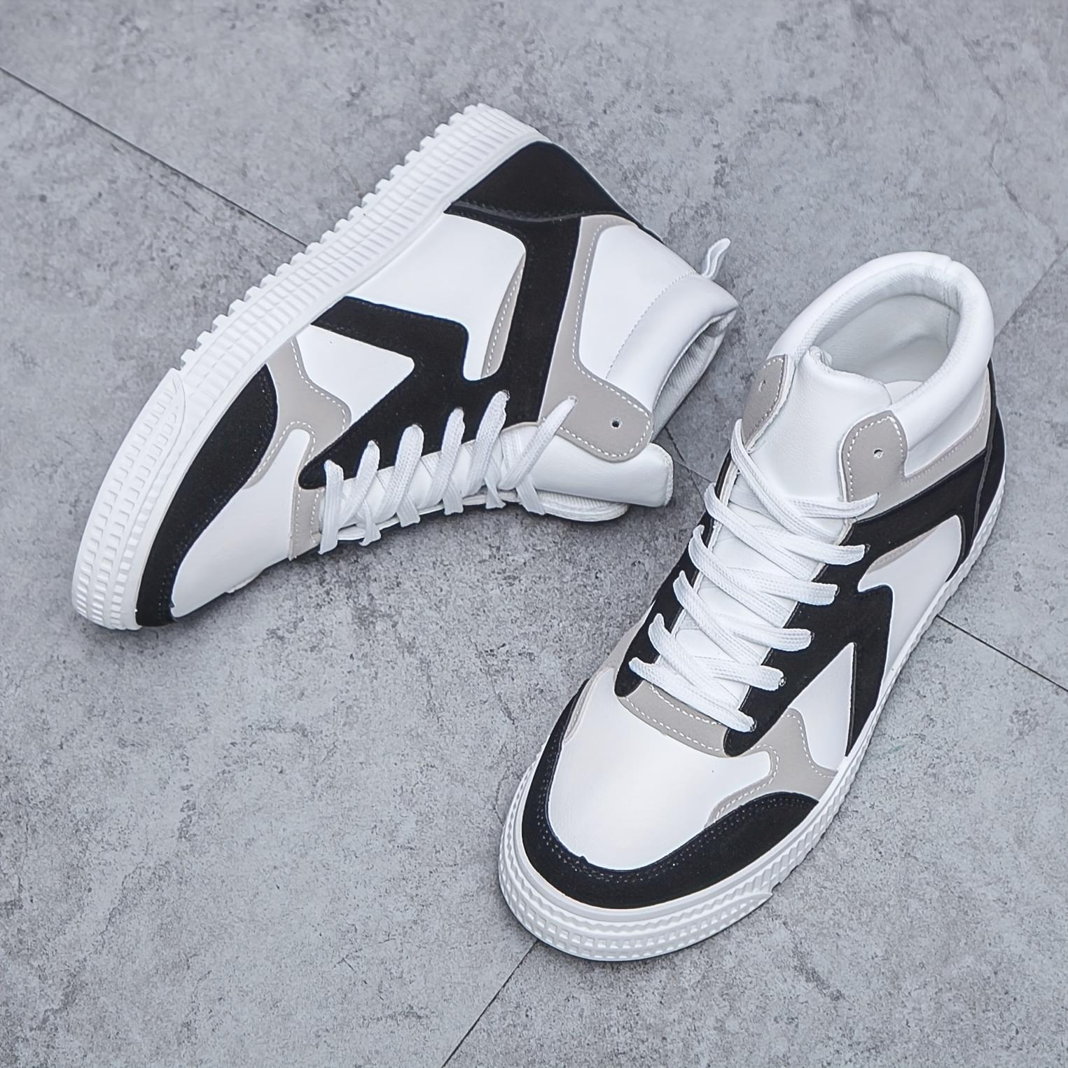 Men's Trendy Mid Top Basketball Shoes, Durable Non-Slip Athletic Shoes For Youth Teenager